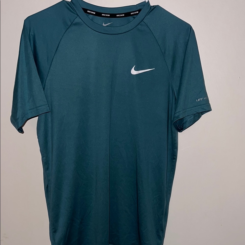 Nike Men’s Teal Dri-FIT Short-Sleeve Training Shirt